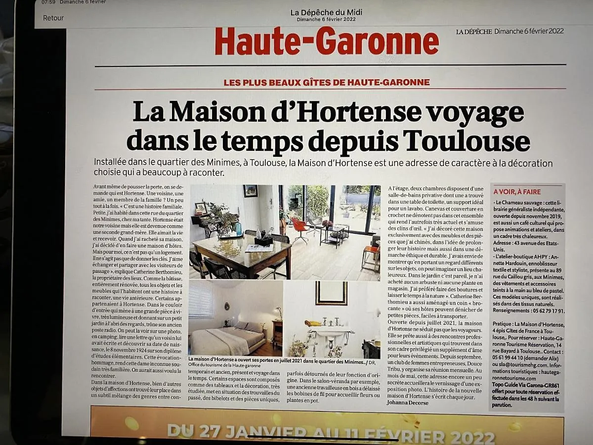 La Maison D'Hortense, Maison De Charme Et De Caractere Toulouse 0*,  Frankrig